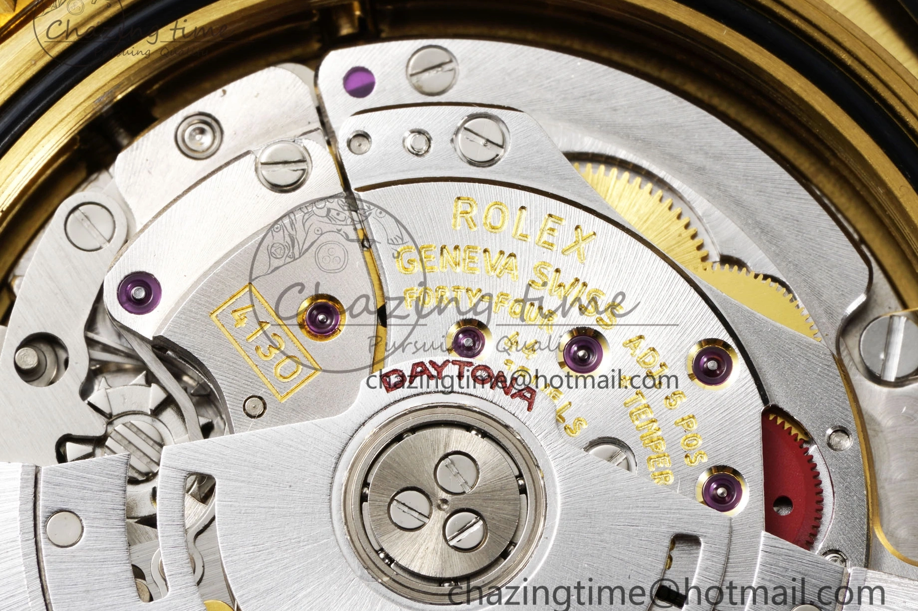 SA4130 Strap Rubber 1:1 Daytona BTF Best 116518 Lume on V2 Dial Oysterflex Edition YG 0523
